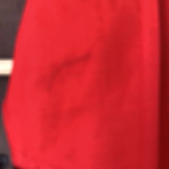 Eileen Fisher Red Trench Coat with Notched Lapels - Picture 12 of 12